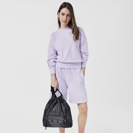 Black-gray Kaos Mini Sport Flat Backpack