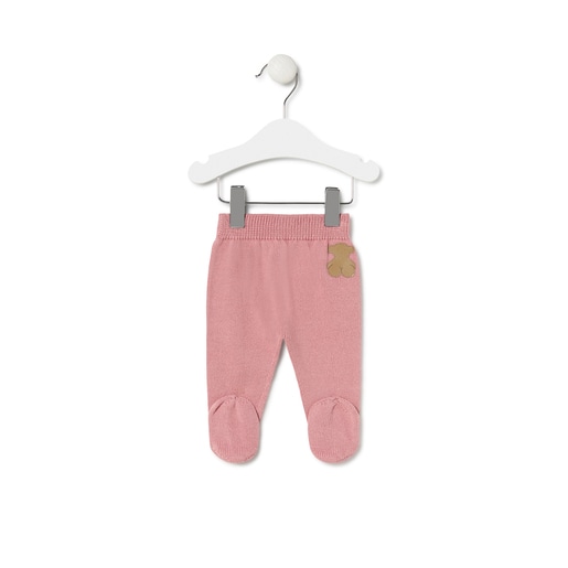 Knitted baby set in Tricot TOUS logo pink