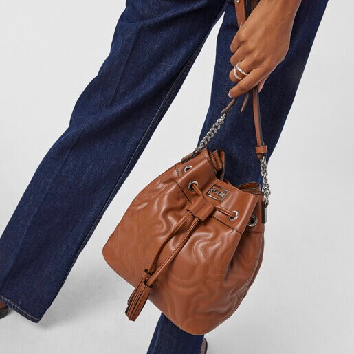 Brown Kaos Dream Bucket bag