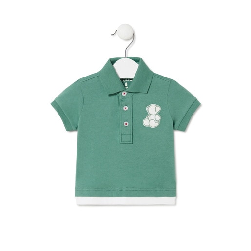 Polo t-shirt in Casual green