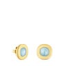 Silver vermeil Nattfall Earrings with chalcedony