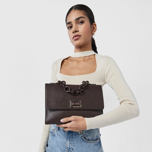 Городская коричневая сумка TOUS Funny среднего размера