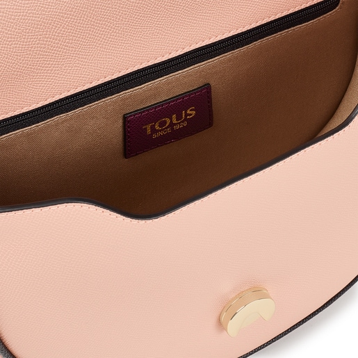 Sac à bandoulière TOUS Halfmoon moyen rose