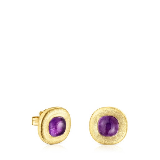 Silver vermeil Nattfall Earrings with amethyst | TOUS