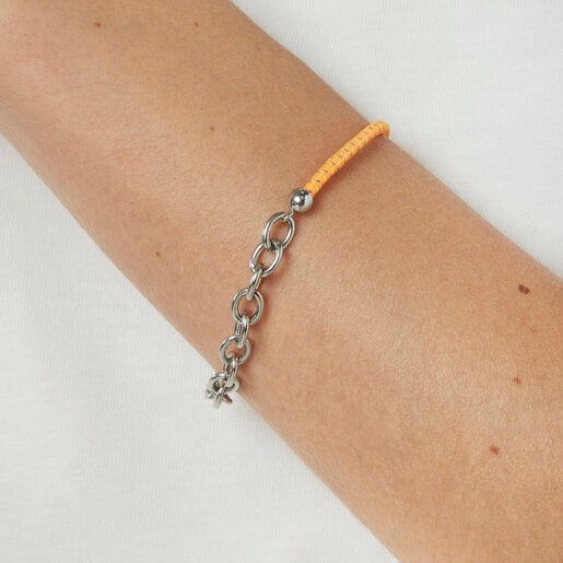 オレンジカラーの伸縮性ブレスレット TOUS Beach Elastic