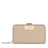 Medium double Script Day taupe wallet