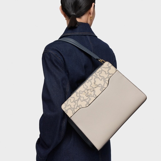 Shopper taupe moyen Kaos Icon