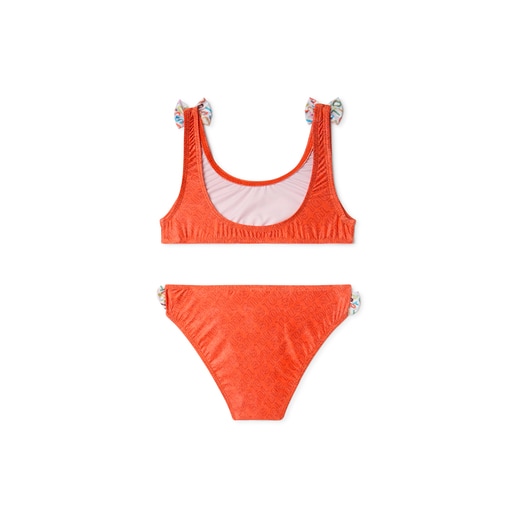 Bikini de niña Logo naranja