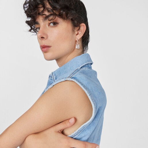 עגילי סוויט דולס דובי בשיבוץ קריסטל