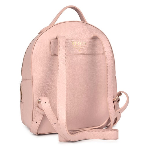 Rucksack Sherton aus Leder in Pink