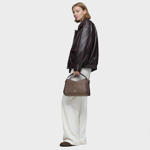 City mediano marrón Kaos Mini Lines