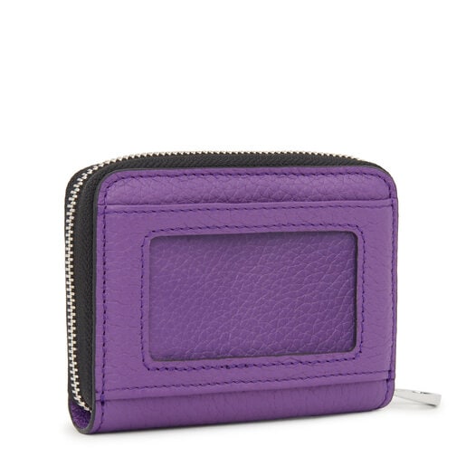 Lilac-colored leather TOUS Balloon change purse | TOUS