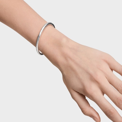 Silver Duna Tube Bracelet