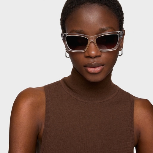 Lunettes de soleil roses Transparent