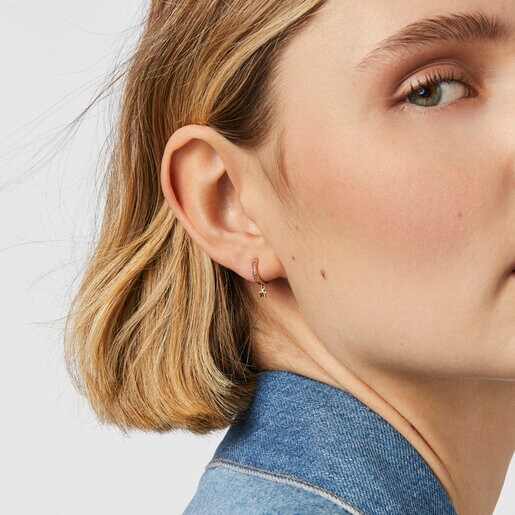 Aro de oro, zafiro rosa y diamantes TOUS Basics