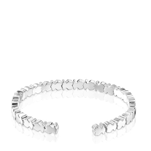 Braçalet Straight óssos de plata