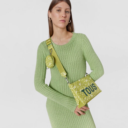 Lime green Kaos Mini Evolution Flat Crossbody bag | TOUS