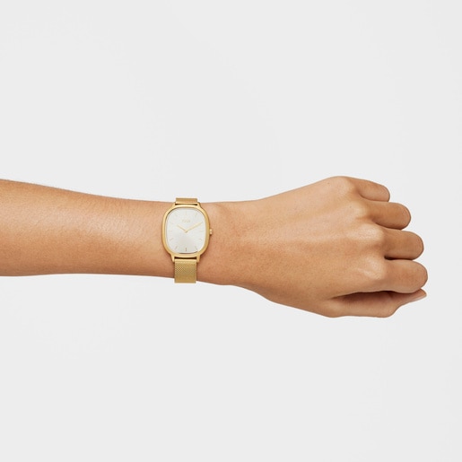 Montre Heritage en acier IP doré