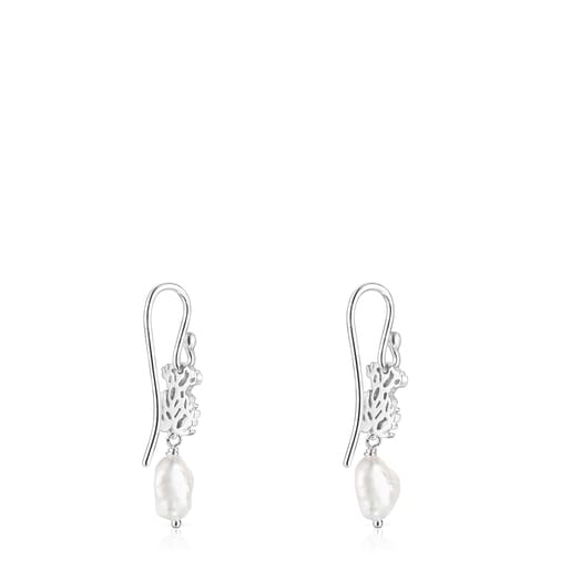 Silver Oceaan Earrings with pearls
