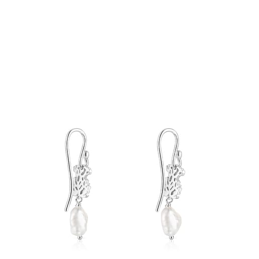 Boucles d’oreilles Oceaan en argent et perles