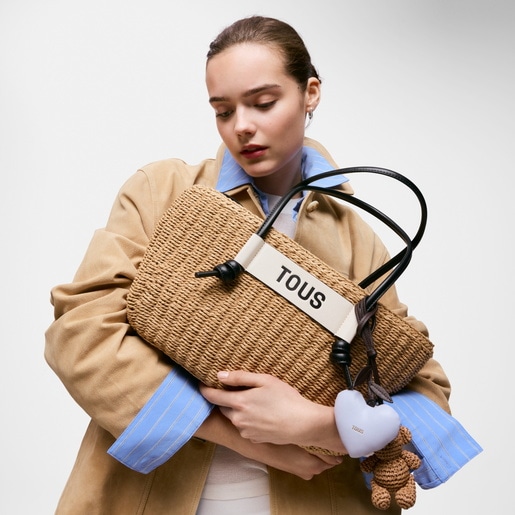 תיק סל Scoubidou גדול בצבע שחור