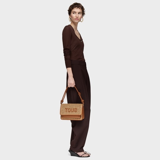 Medium Crossbody bag Audree Rafia