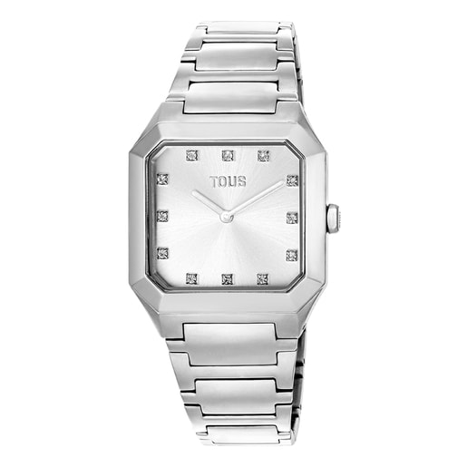 Analogue watch with steel wristband Karat Squared | TOUS