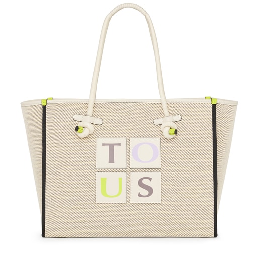 Large beige TOUS Yummy Tote bag