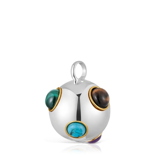 Two-tone Pendant with gemstones TOUS Warm