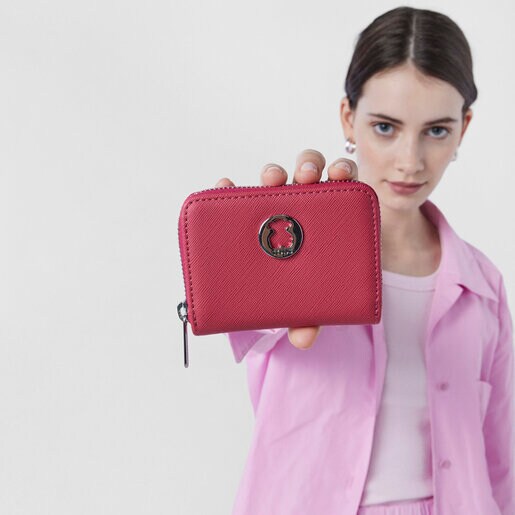 Monedero Dubai Saffiano fucsia