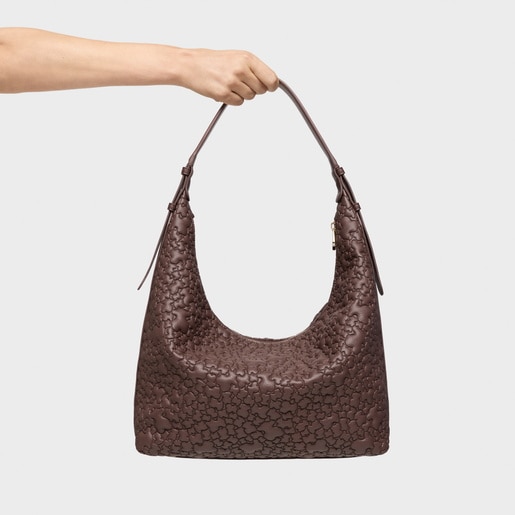 Sac à bandoulière marron grand TOUS Puffy Bear