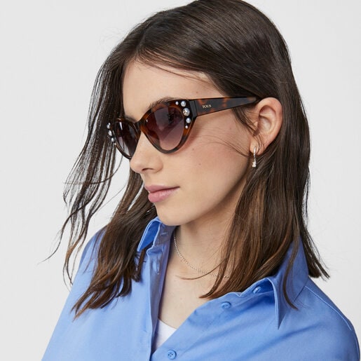 Square Bear Havana sun glasses