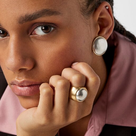 Two-tone Luah luna Ring