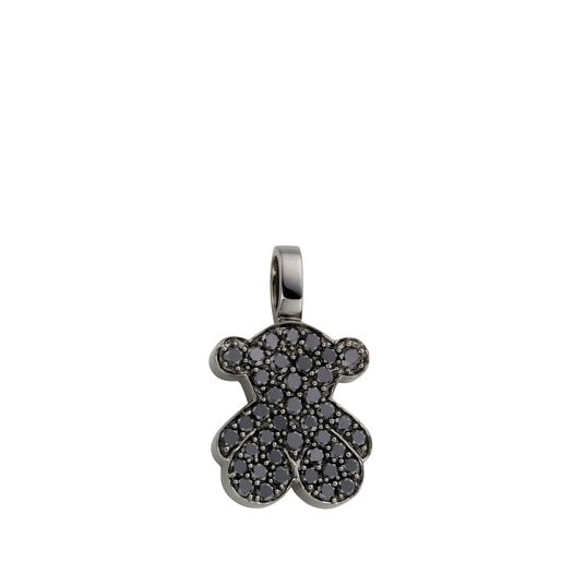 White Gold TOUS Bear Pendant with Diamond