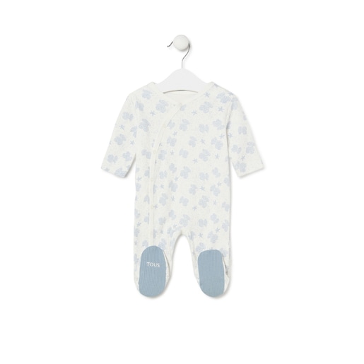 Tous - Baby Playsuit In Illusion Blue - Textil