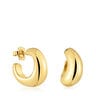 Hoop earrings with 18kt gold plating over silver Galia Basics