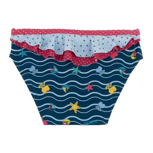 Braguita playa con volantes Ocean Marino