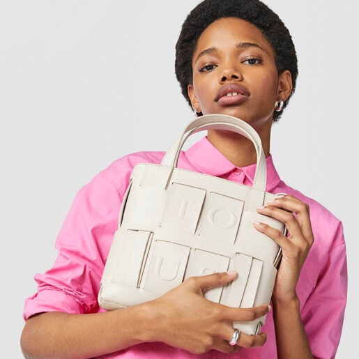 Medium beige and mauve TOUS Damas Crossbody bag