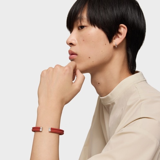 Red steel Bangle TOUS Man