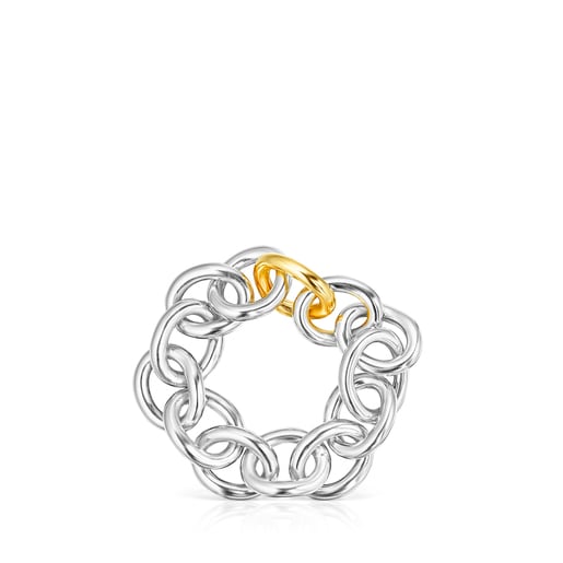 Two-tone Hav XL ring Bracelet | TOUS