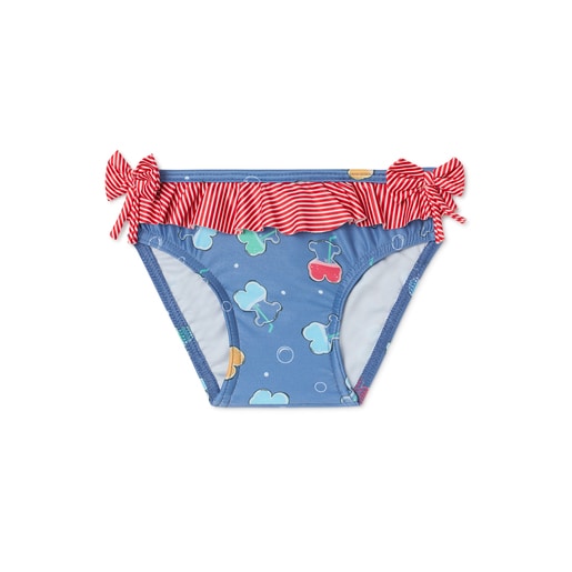 Bañador culetín de niña Coctel azul | TOUS