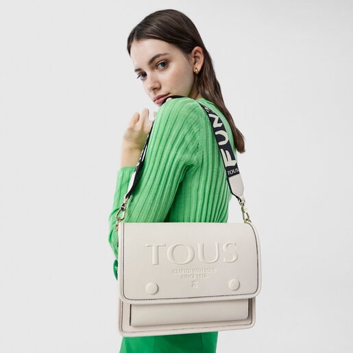 Bandolera mediana Audree T POP beige