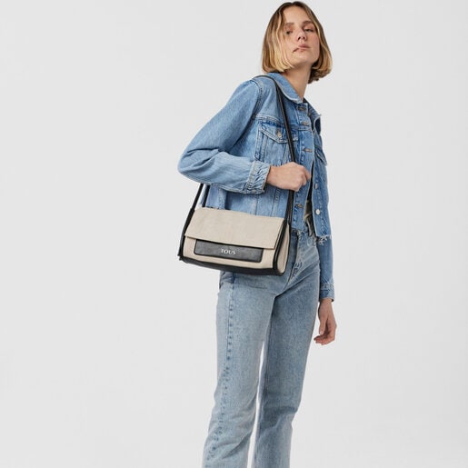 Medium beige TOUS Empire Cotton Crossbody bag