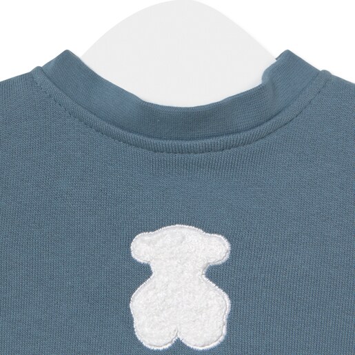 Body con blusa de bebé soft marino