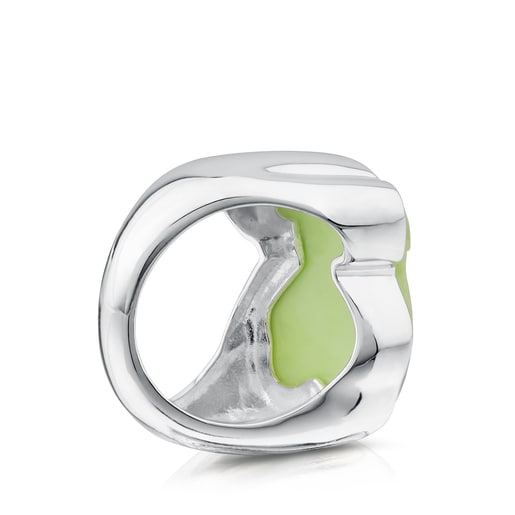 Silver New Color Ring with Gaspeite