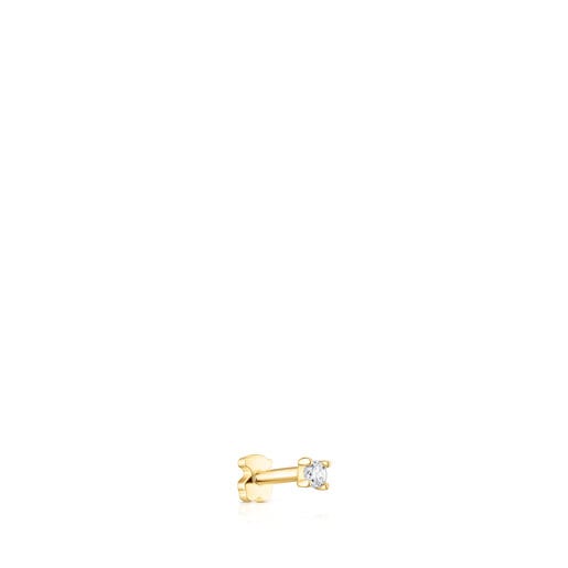 Gold Ear piercing with diamonds Les Classiques | TOUS