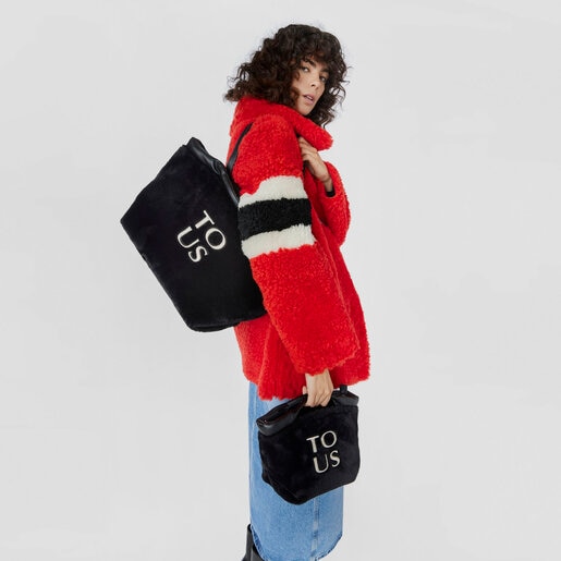 תיק סל TOUS Balloon Wild גדול בצבע שחור