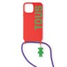 Orange-colored Delray 13 Pro Max hanging Cell phone cover TOUS Rope Bear