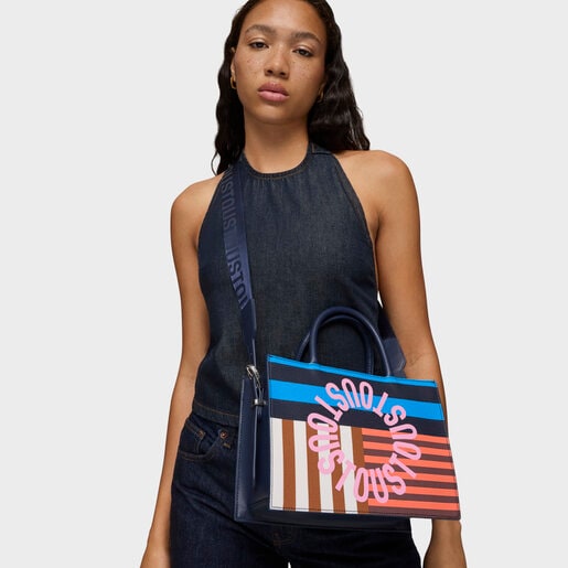 Medium navy blue Amaya Shopping bag TOUS Hanna
