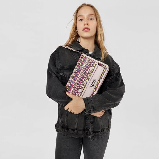 תיק צד TOUS Vera Audree בינוני בצבע ורוד